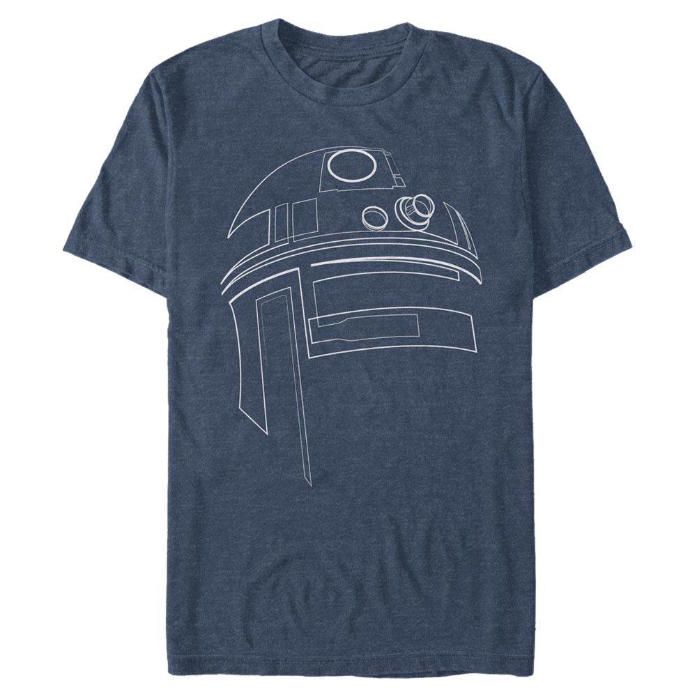 Men's Star Wars R2-D2 Outline T-Shirt - MARVEL PRODUCTS AND MORE