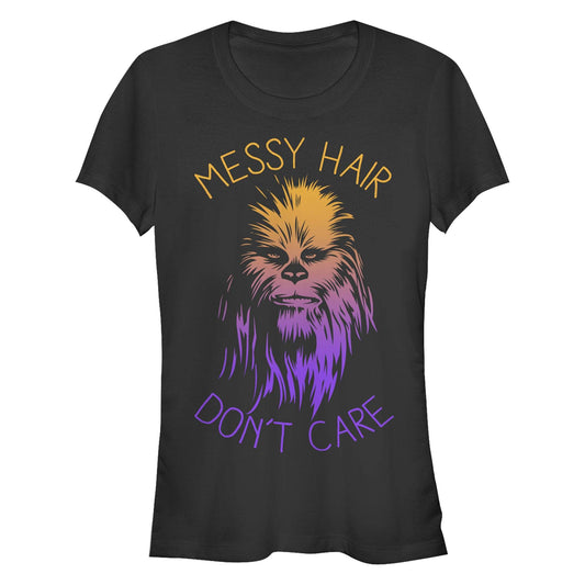 Junior's Star Wars Messy Hairs T-Shirt - MARVEL PRODUCTS AND MORE