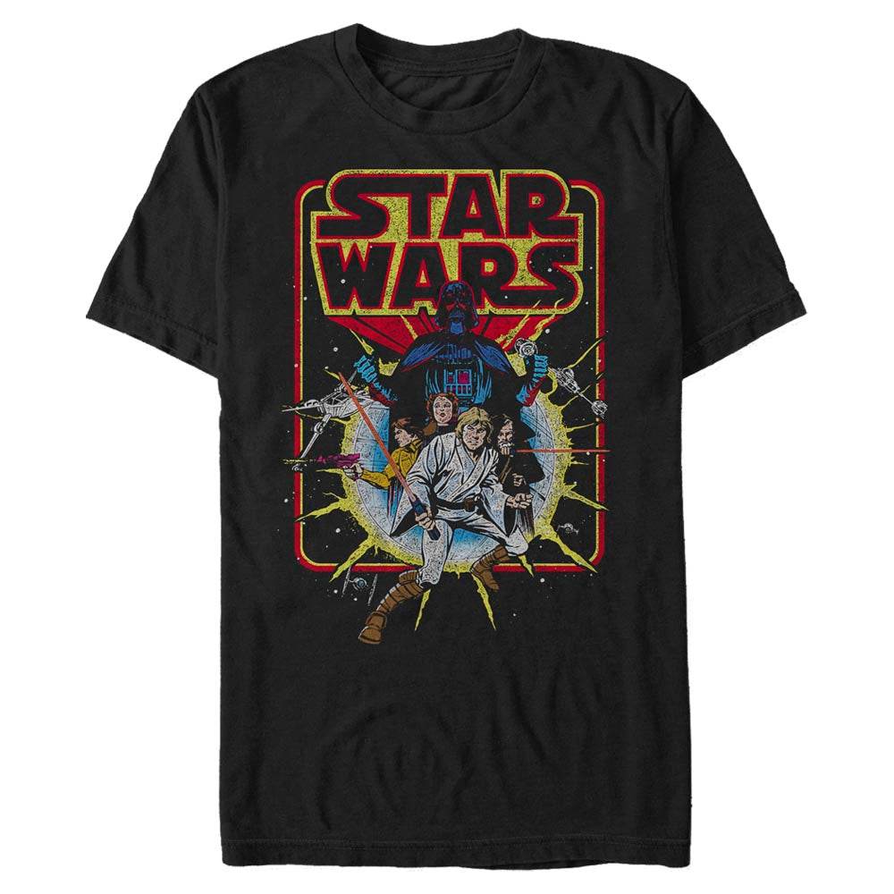 Men's Star Wars Old School Comic T-Shirt - MARVEL PRODUCTS AND MORE