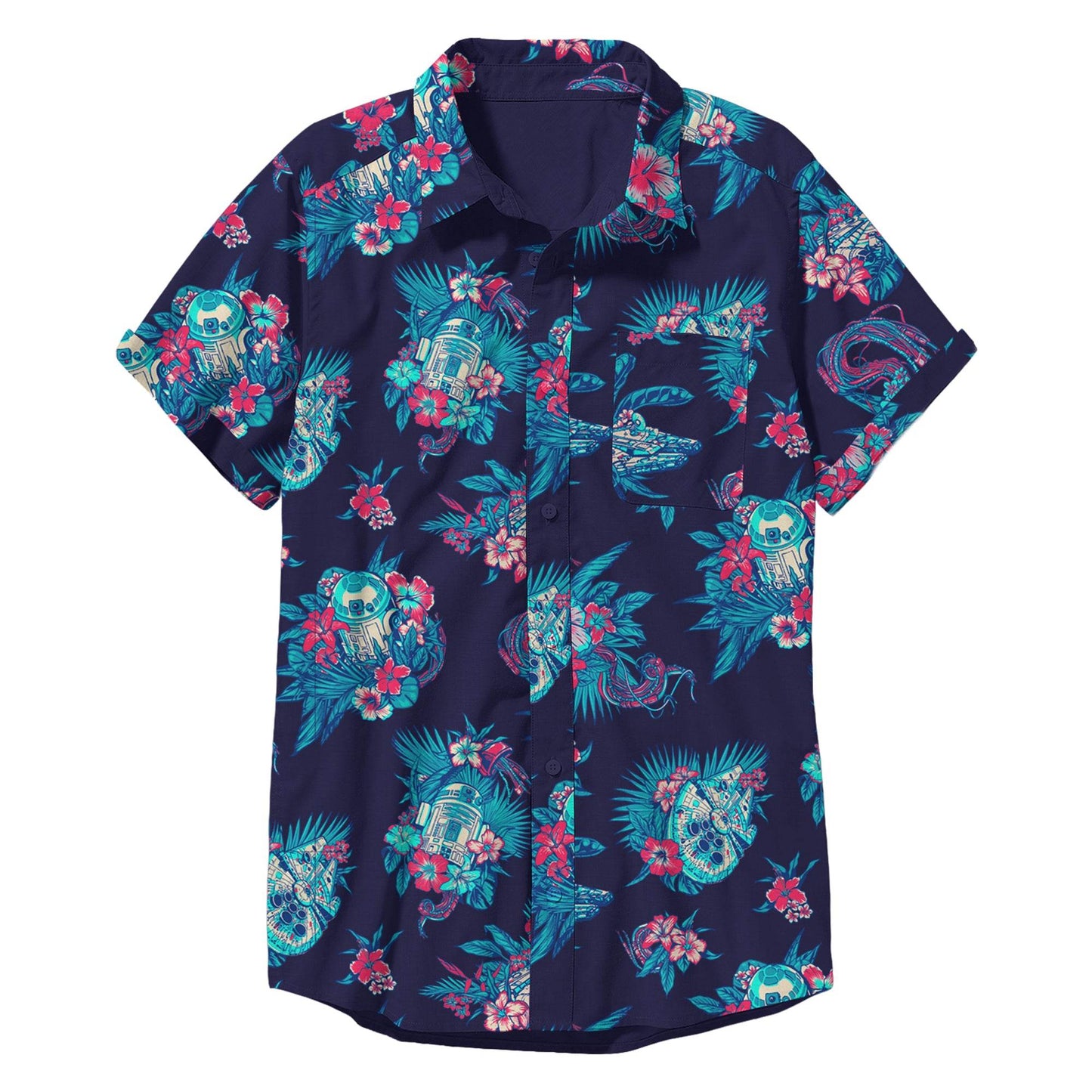 Men's Star Wars Pulled Cords Button Up Woven - MARVEL PRODUCTS AND MORE
