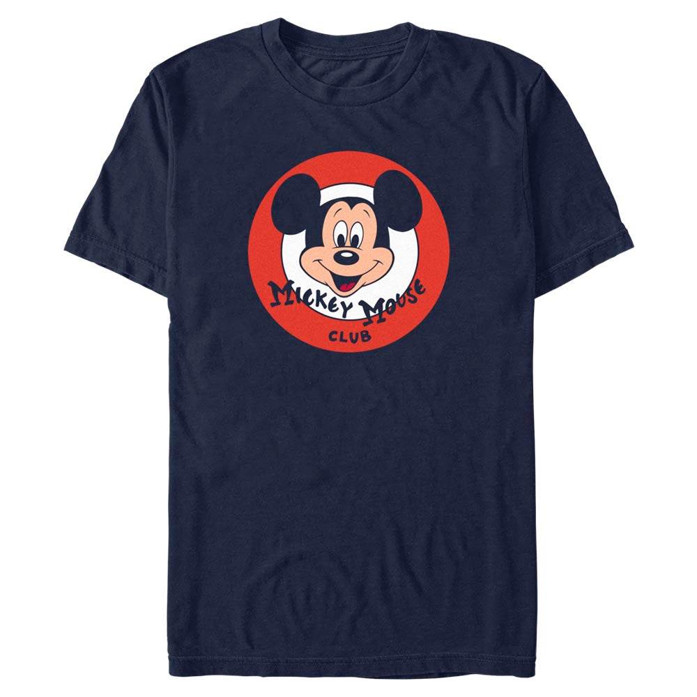 Men's Disney Mickey Mouse Club Mickey Face Logo T-Shirt - MARVEL PRODUCTS AND MORE