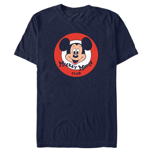 Men's Disney Mickey Mouse Club Mickey Face Logo T-Shirt - MARVEL PRODUCTS AND MORE