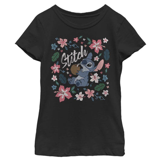 Girl's Disney TROPICAL STITCH T-Shirt - MARVEL PRODUCTS AND MORE