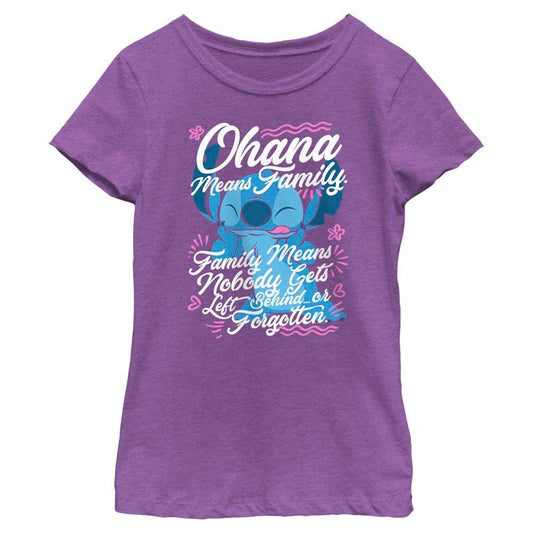 Girl's Disney Ohana Family T-Shirt - MARVEL PRODUCTS AND MORE