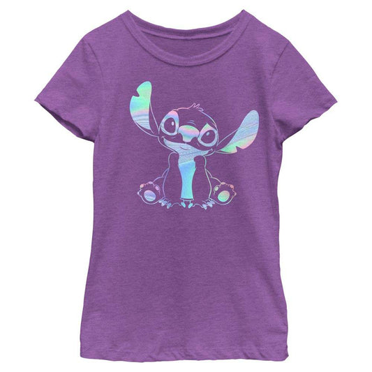 Girl's Disney Holographic Stitch T-Shirt - MARVEL PRODUCTS AND MORE