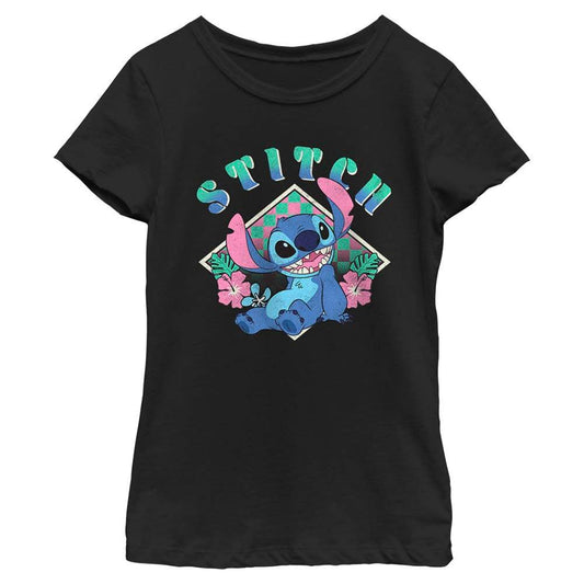 Girl's Disney STITCH DIAMOND T-Shirt - MARVEL PRODUCTS AND MORE