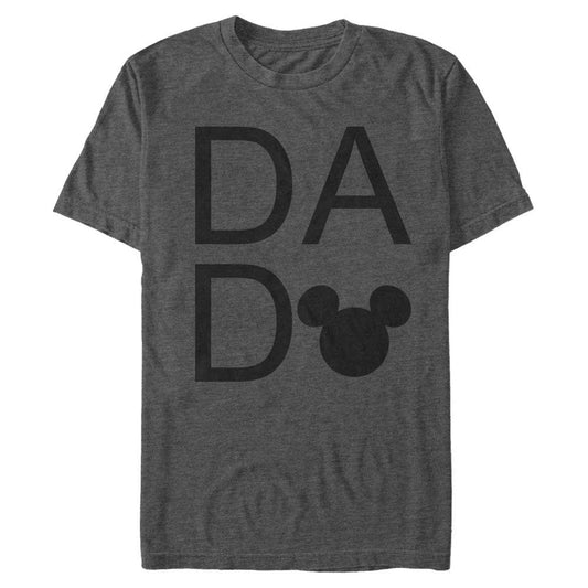 Men's Disney Disney Mickey Mouse and Friends Dad Logo Text T-Shirt - MARVEL PRODUCTS AND MORE