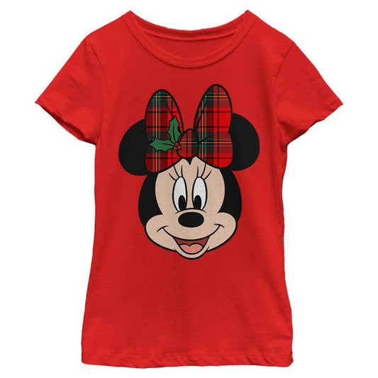 Girl's Disney Big Minnie Holiday T-Shirt - MARVEL PRODUCTS AND MORE
