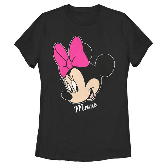Women's Disney Minnie Big Face T-Shirt - MARVEL PRODUCTS AND MORE