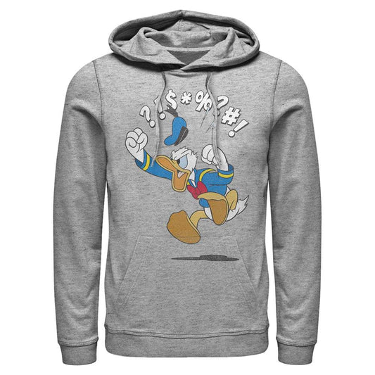 Men's Disney Donald Duck Angry Jump Lightweight Hoodie - MARVEL PRODUCTS AND MORE