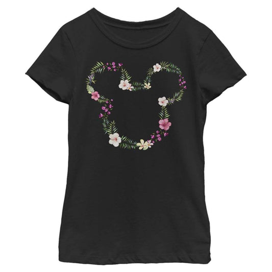 Girl's Disney Floral Mickey T-Shirt - MARVEL PRODUCTS AND MORE