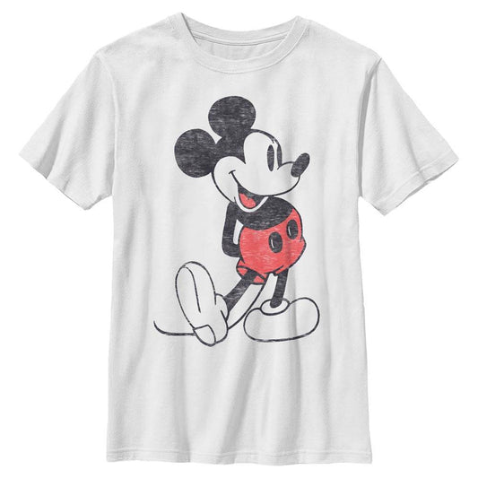 Boy's Disney Mouse Pose Distressed T-Shirt - MARVEL PRODUCTS AND MORE