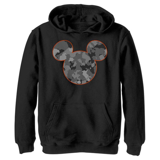 Boy's Disney Camo Mouse Icon Lightweight Hoodie - MARVEL PRODUCTS AND MORE