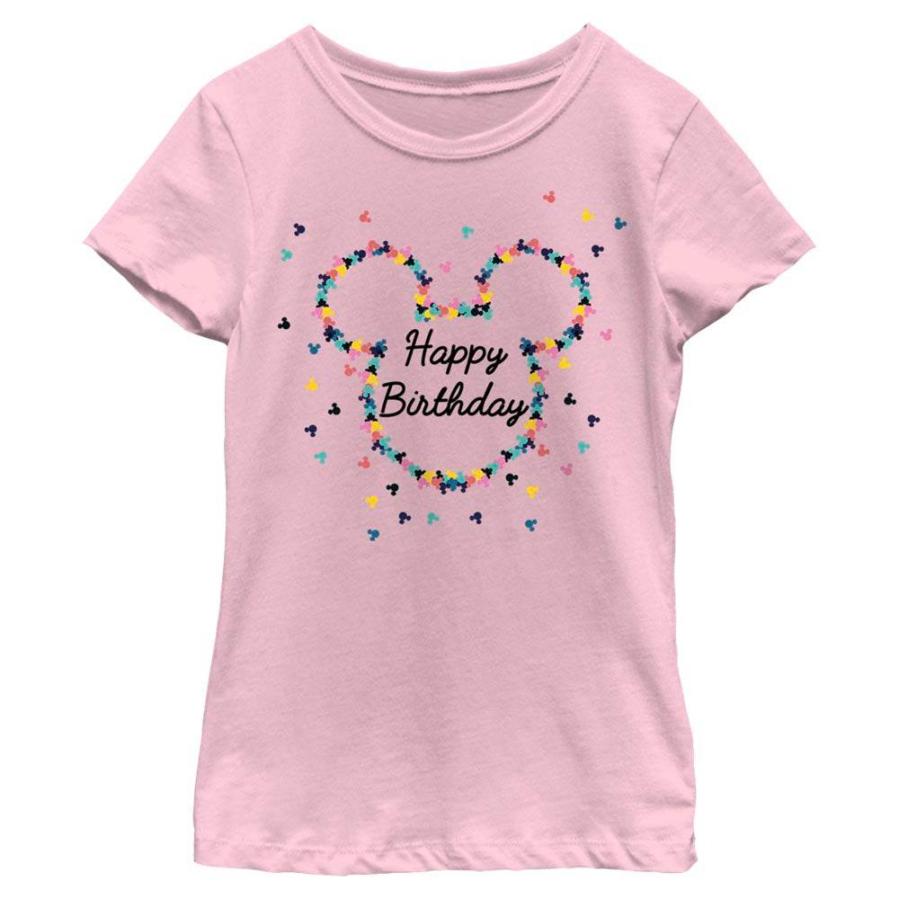 Girl's Disney Mouse Birthday Frame T-Shirt - MARVEL PRODUCTS AND MORE