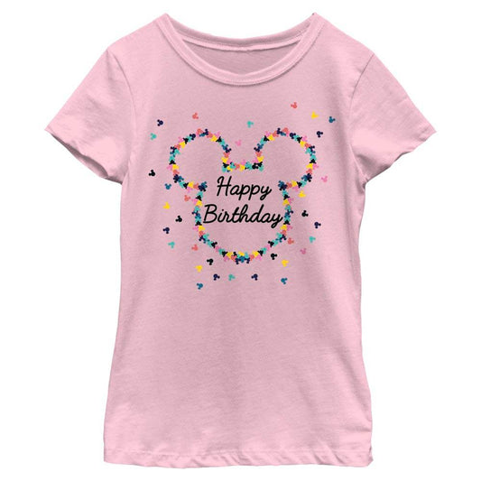 Girl's Disney Mouse Birthday Frame T-Shirt - MARVEL PRODUCTS AND MORE