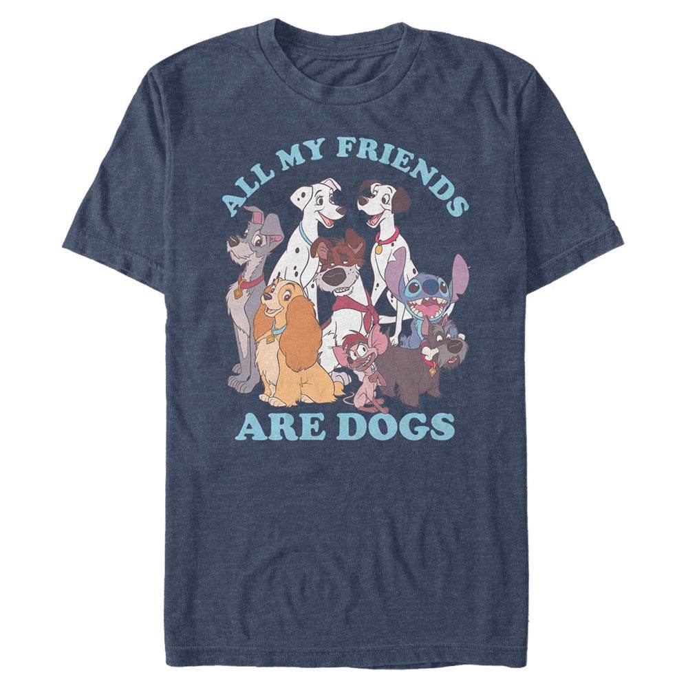 Men's Disney All My Friends are Dogs T-Shirt - MARVEL PRODUCTS AND MORE