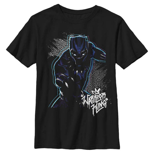Boy's Marvel Black Panther 2018 Triangle Pattern T-Shirt - MARVEL PRODUCTS AND MORE