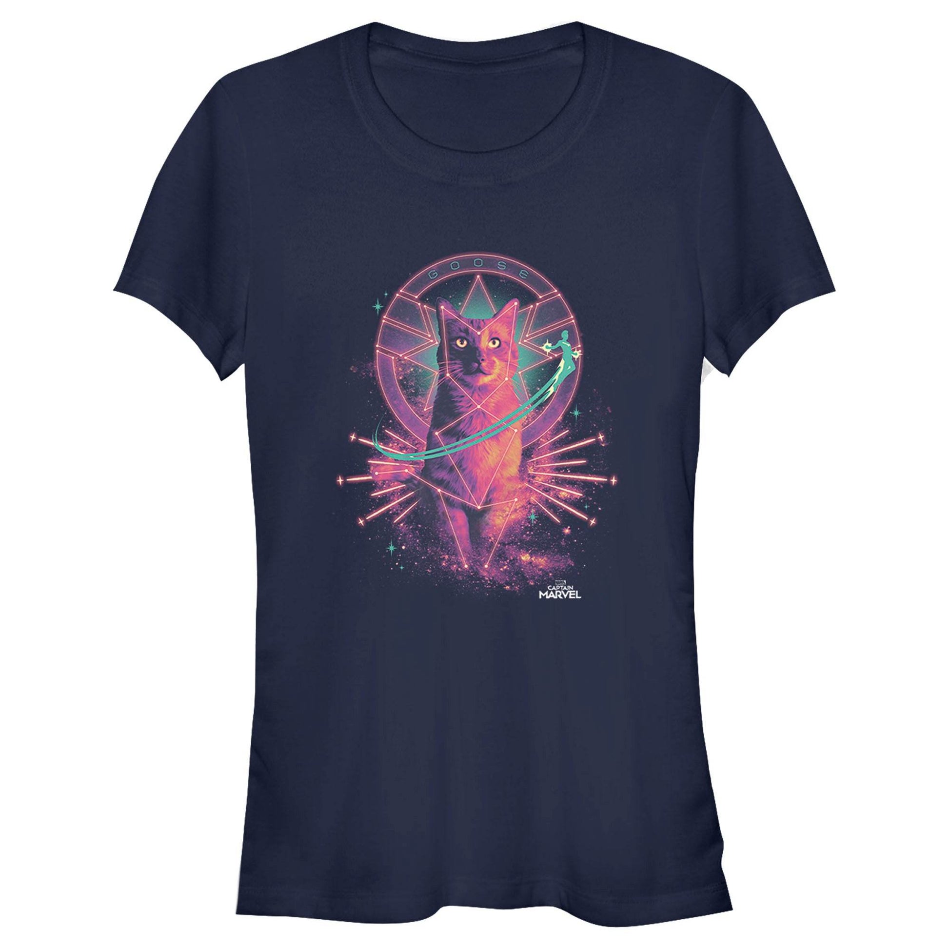 Junior's Marvel Cat Goose T-Shirt - MARVEL PRODUCTS AND MORE