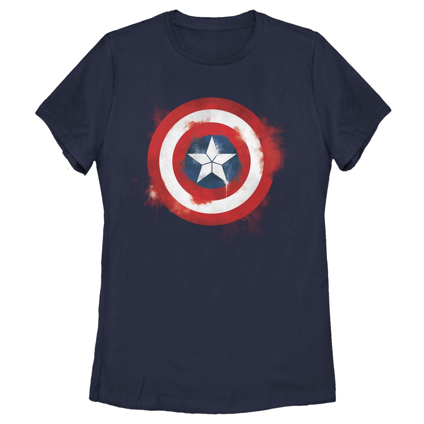 Women's Marvel Captain America Spray Logo T-Shirt - MARVEL PRODUCTS AND MORE