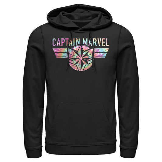 Men's Marvel Tie Dye Captain Lightweight Hoodie - MARVEL PRODUCTS AND MORE