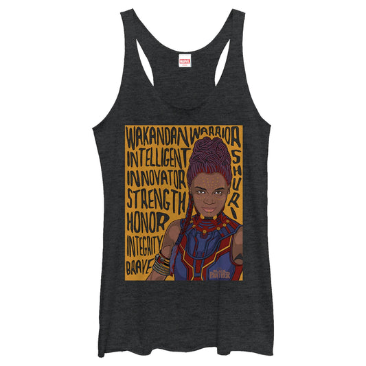 Junior's Marvel Shuri Verbiage Tank Top - MARVEL PRODUCTS AND MORE