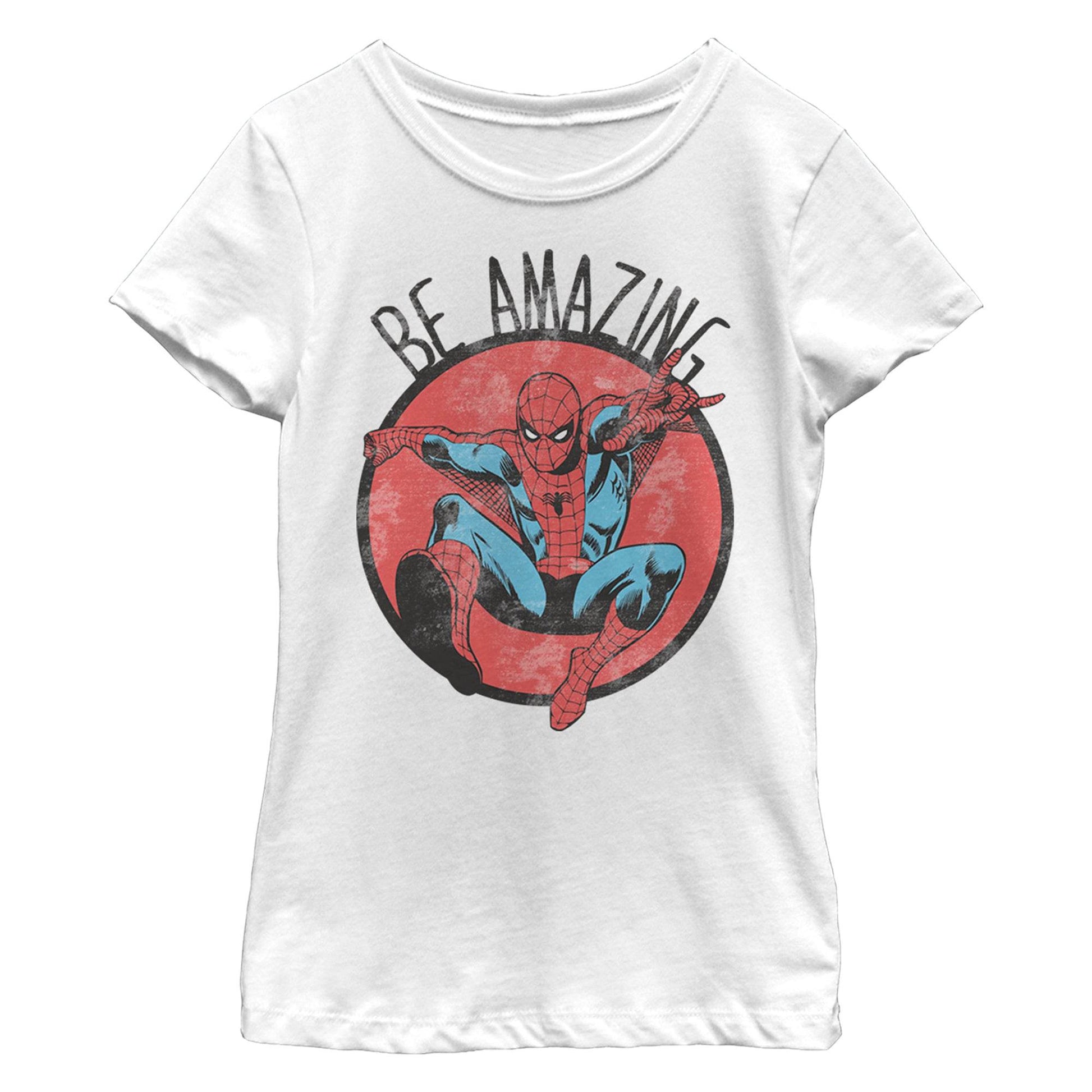 Girl's Marvel Be Amazing T-Shirt - MARVEL PRODUCTS AND MORE