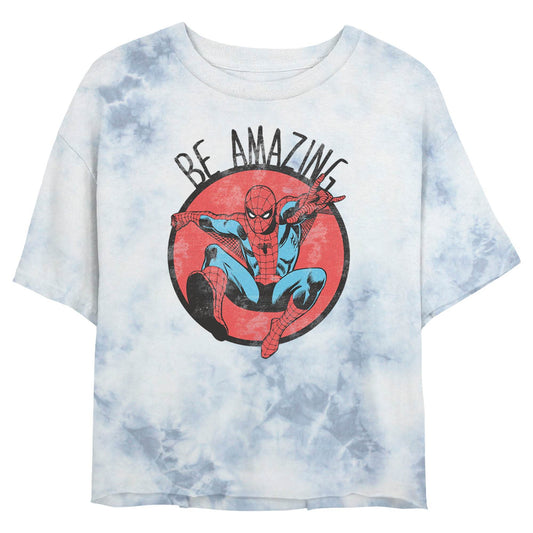 Junior's Marvel Be Amazing Bombard Tie-Dye T-Shirt - MARVEL PRODUCTS AND MORE