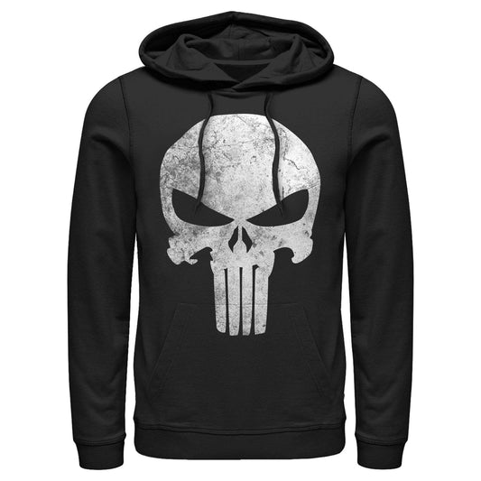 Men's Marvel Punisher DistressedSkull Lightweight Hoodie - MARVEL PRODUCTS AND MORE