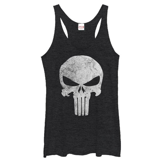 Junior's Marvel Punisher Distresskull Tank Top - MARVEL PRODUCTS AND MORE