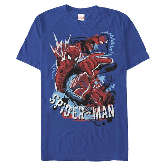 Men's Marvel Spider-Man Cartoon T-Shirt - MARVEL PRODUCTS AND MORE