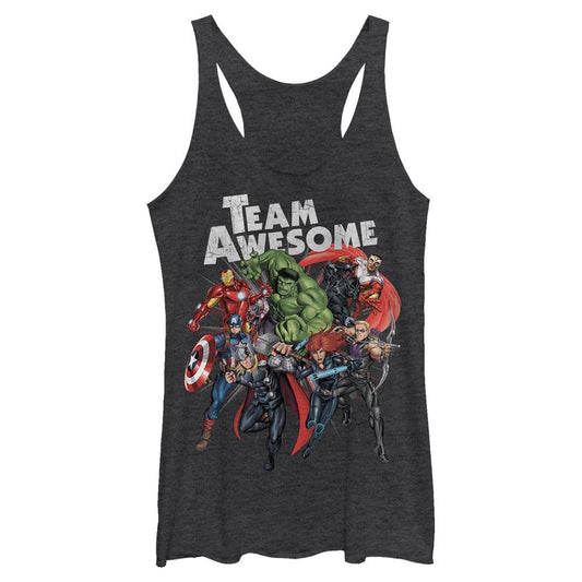Junior's Marvel Team Awesome Tank Top - MARVEL PRODUCTS AND MORE