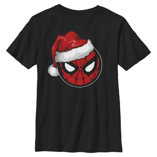 Boy's Marvel Spidey Santa Hat T-Shirt - MARVEL PRODUCTS AND MORE