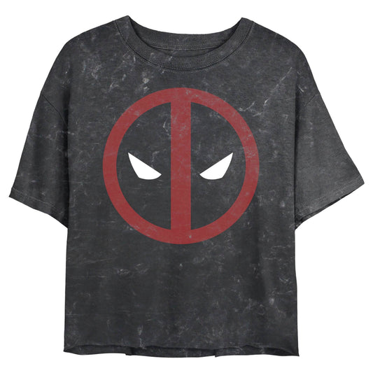 Junior's Marvel DeadPool StraightAway Mineral Wash Crop Top - MARVEL PRODUCTS AND MORE