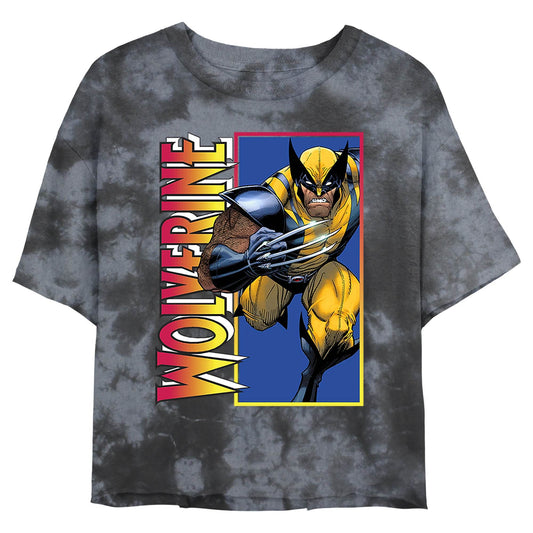 Junior's Marvel Classic Wolverine Bombard Tie-Dye T-Shirt - MARVEL PRODUCTS AND MORE