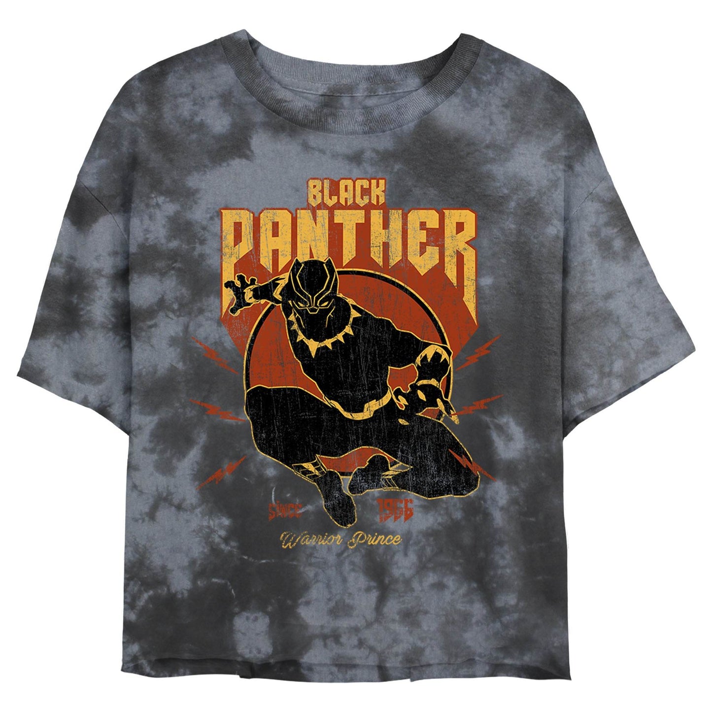 Junior's Marvel Lighting Panther Bombard Tie-Dye T-Shirt - MARVEL PRODUCTS AND MORE
