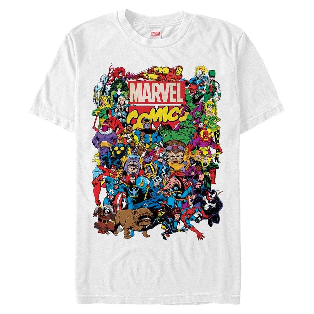 Men's Marvel Entire Cast T-Shirt - MARVEL PRODUCTS AND MORE