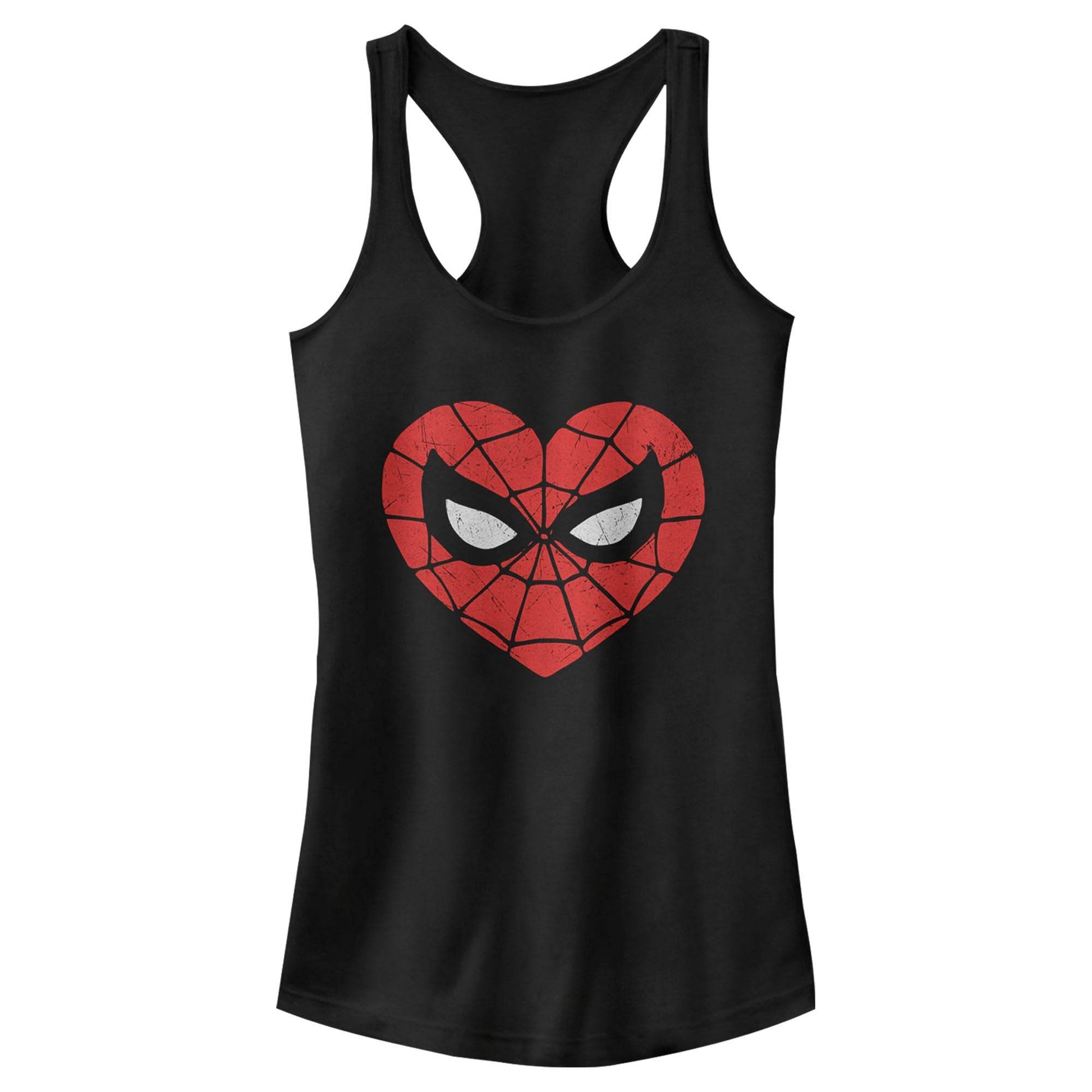 Junior's Marvel Spidey Heartbreaker Tank Top - MARVEL PRODUCTS AND MORE