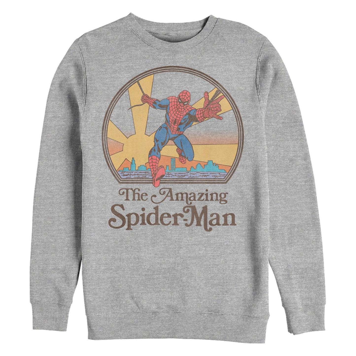 Men's Marvel AMAZING SPIDERMAN 70'S Sweatshirt - MARVEL PRODUCTS AND MORE