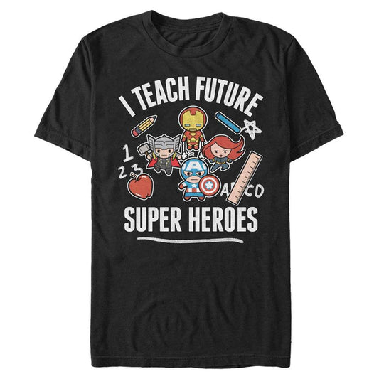 Men's Marvel Teach Future Supers T-Shirt - MARVEL PRODUCTS AND MORE