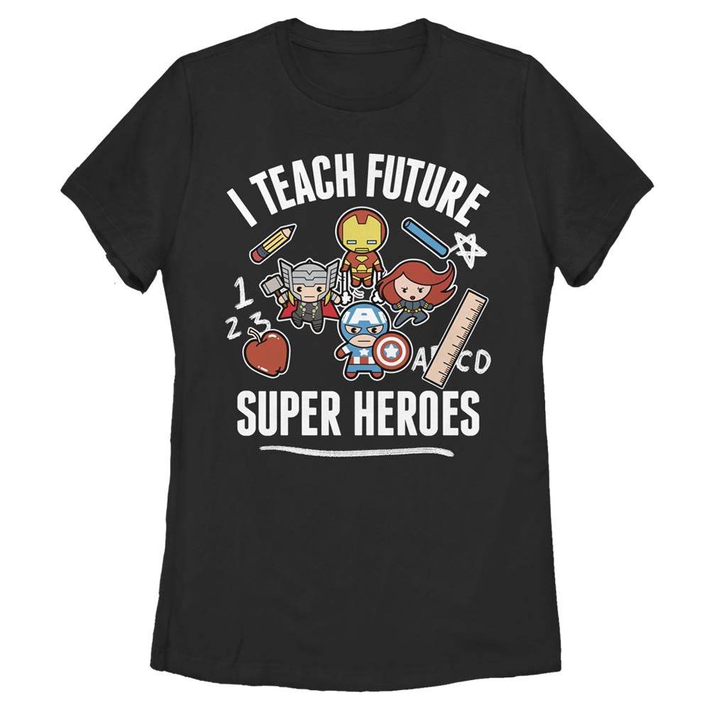Women's Marvel Teach Future Supers T-Shirt - MARVEL PRODUCTS AND MORE
