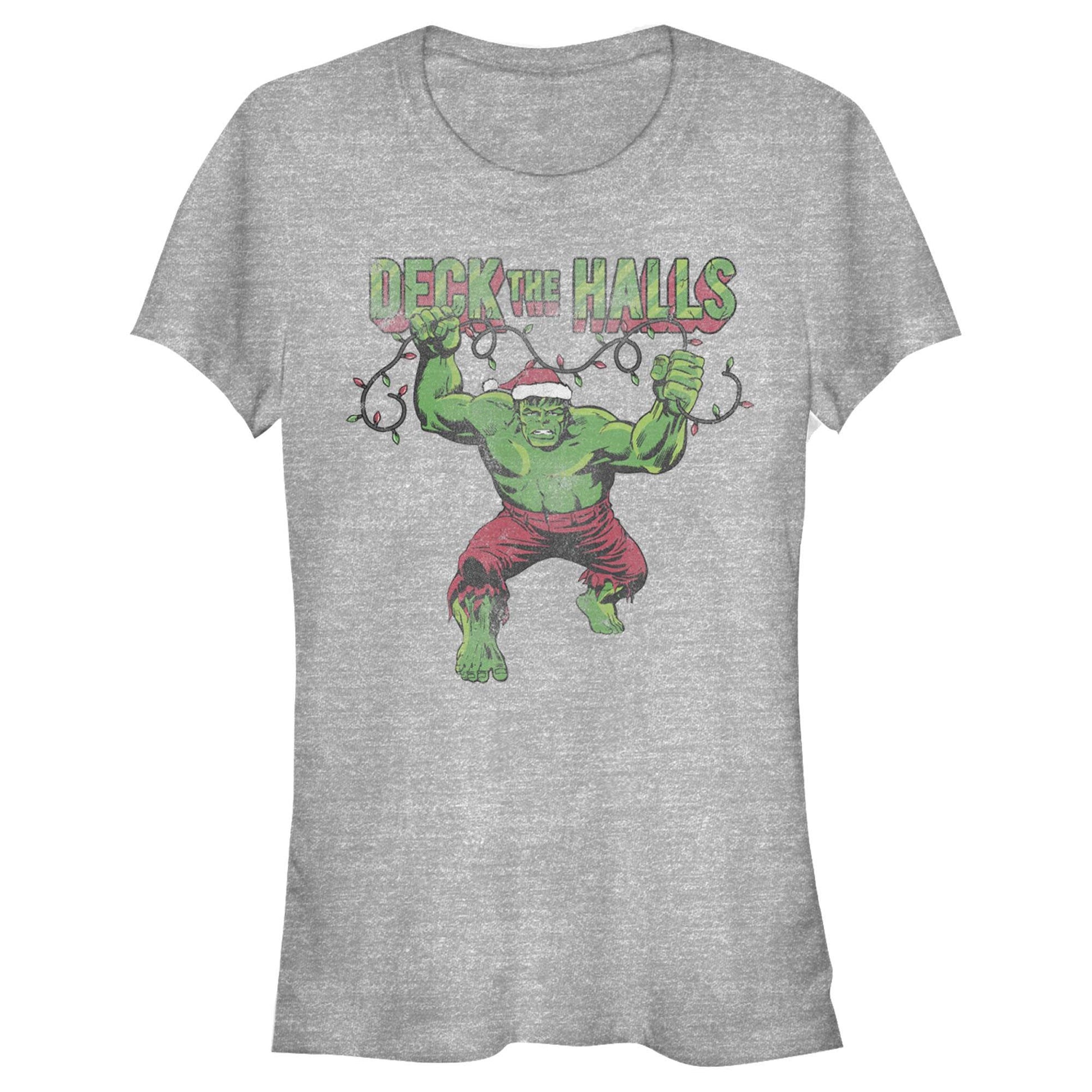 Junior's Marvel Deck Hulk T-Shirt - MARVEL PRODUCTS AND MORE