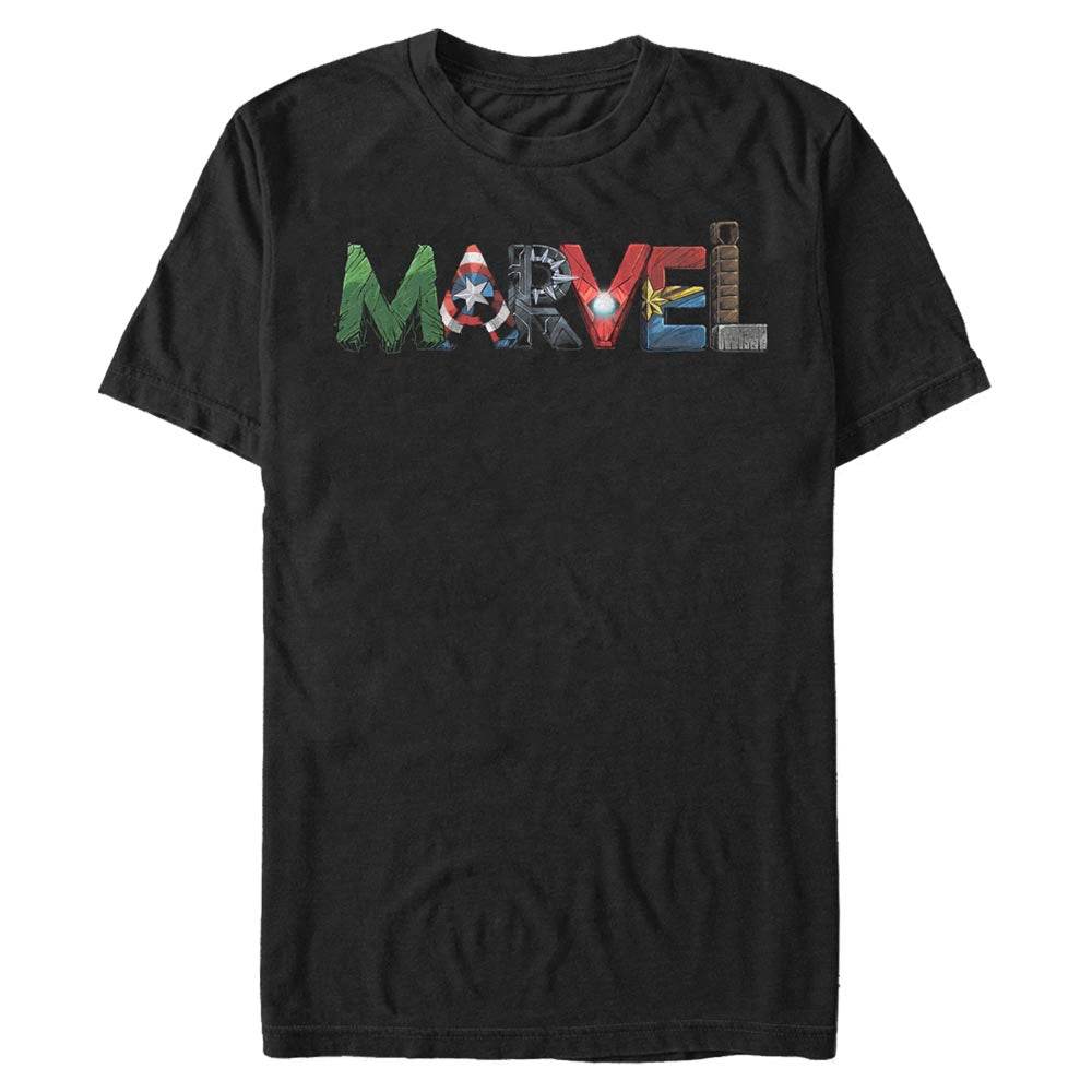 Men's Marvel MARVEL Fan Letters T-Shirt - MARVEL PRODUCTS AND MORE
