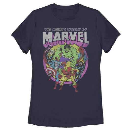 Women's Marvel Neon Group T-Shirt - MARVEL PRODUCTS AND MORE