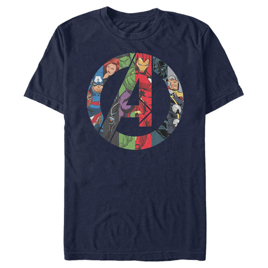 Men's Marvel Avengers Heroes Icon T-Shirt - MARVEL PRODUCTS AND MORE