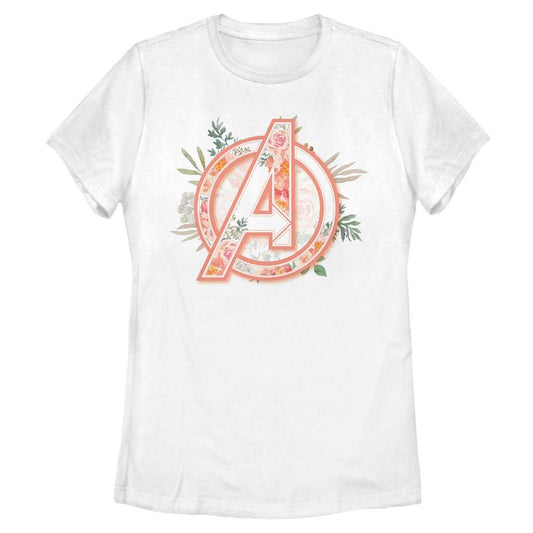Women's Marvel Avenger Floral T-Shirt - MARVEL PRODUCTS AND MORE