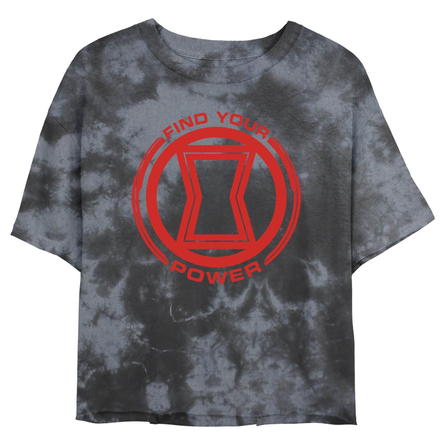 Junior's Marvel Power of Black Widow Bombard Tie-Dye T-Shirt - MARVEL PRODUCTS AND MORE