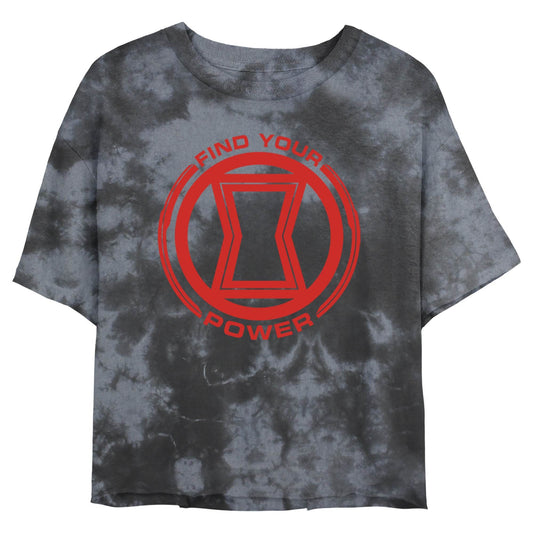 Junior's Marvel Power of Black Widow Bombard Tie-Dye T-Shirt - MARVEL PRODUCTS AND MORE
