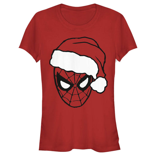 Junior's Marvel Christmas Spidey T-Shirt - MARVEL PRODUCTS AND MORE