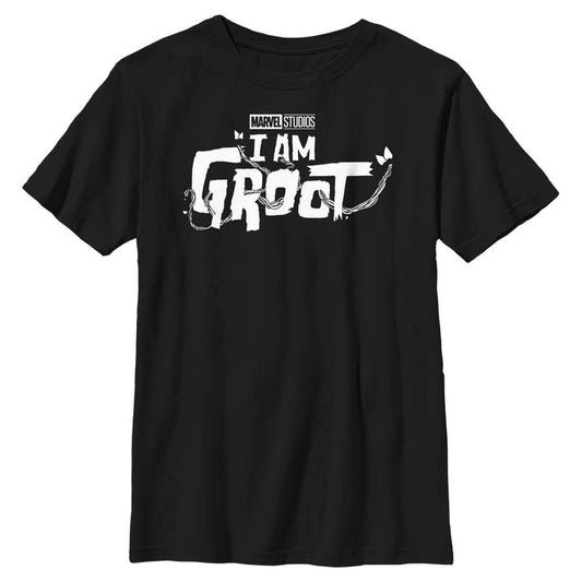 Boy's Marvel Groot White Logo T-Shirt - MARVEL PRODUCTS AND MORE
