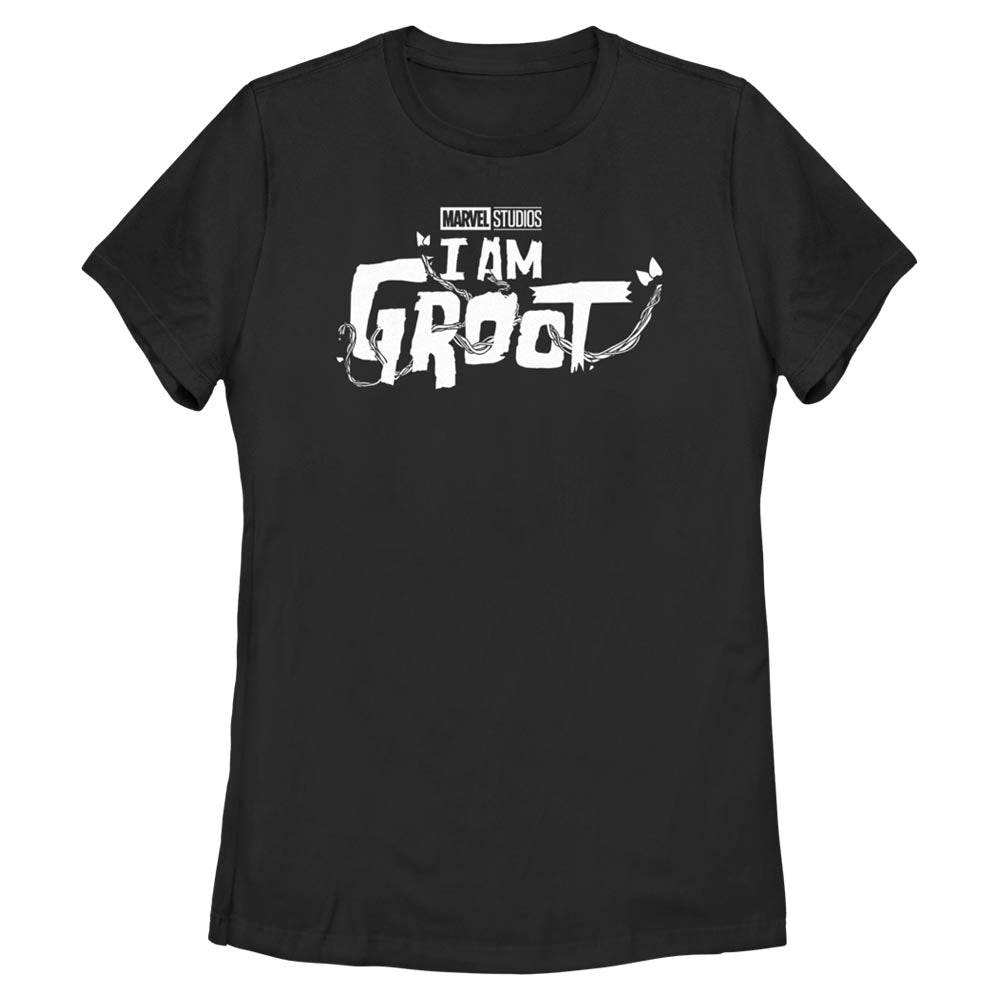 Women's Marvel Groot White Logo T-Shirt - MARVEL PRODUCTS AND MORE
